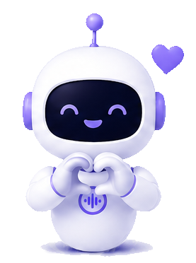 Mascota MiSecretaria.ai con corazón